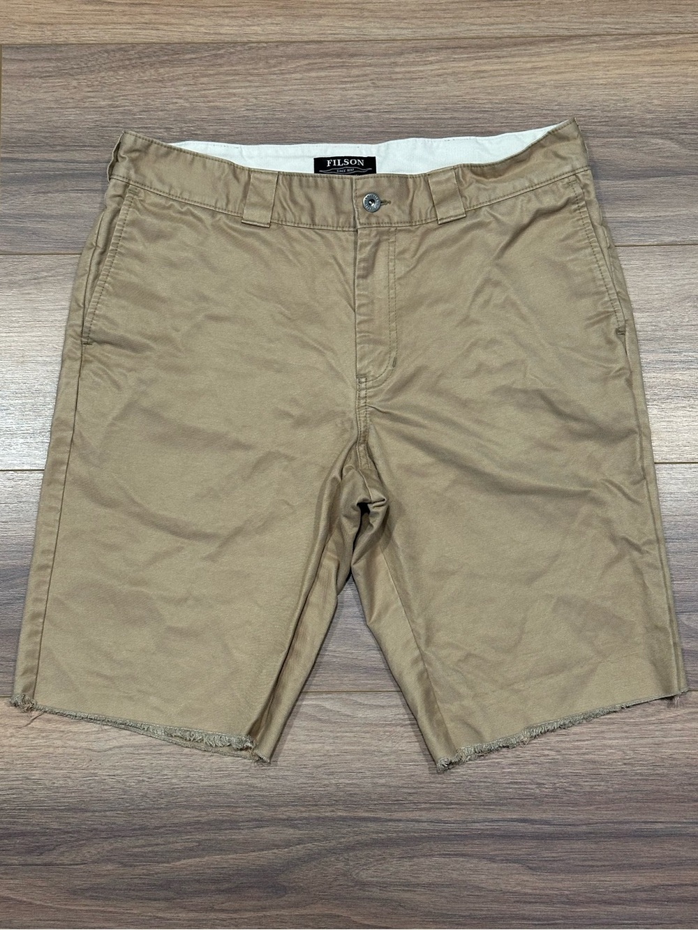 Filson Cut Off Shorts in Tan Size 34